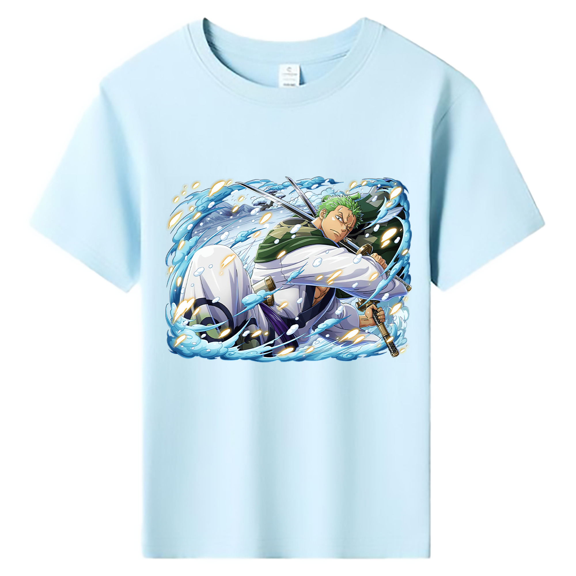 ワンピース ロロノア・ゾロ ONE PIECE Roronoa Zoro 綿100％キッズTシャツ（フロントプリント）